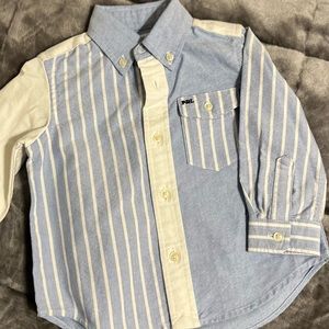 Polo Ralph Lauren Blue and White Oxford Baby Boy Shirt